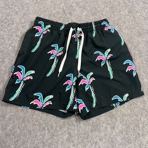Chubbies Black Palms The Havana Night Classic 4" Swim Trunks Men's Size Small